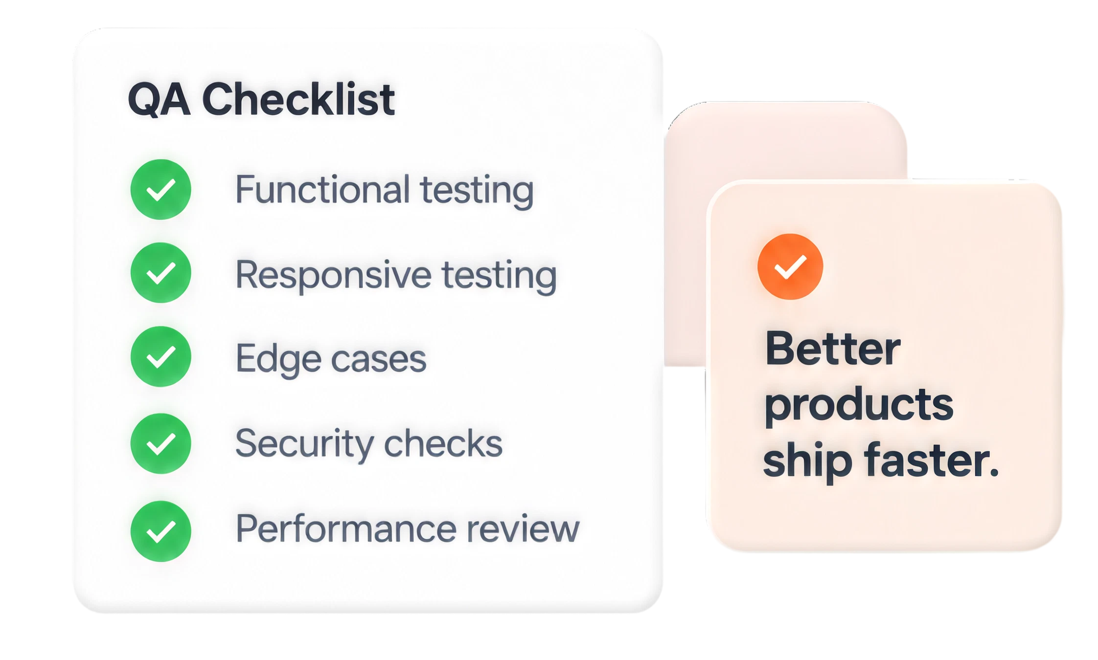 QA checklist: functional, responsive, edge cases, security and performance